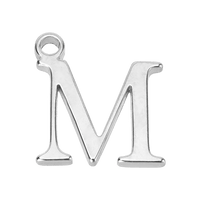 M Silver Pendant