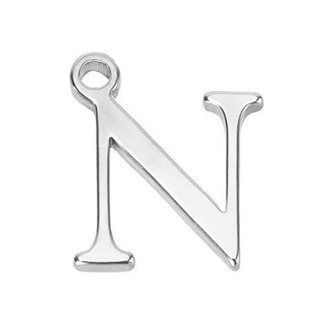 N Initial | Gold or Silver Add-On Charm - HBD
