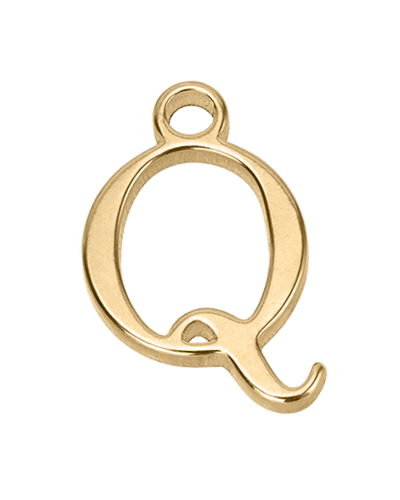 Q Gold-Anhänger