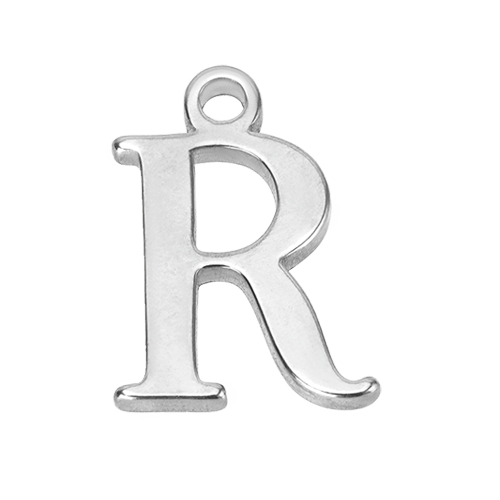 Charm R Silver Letter Charm HBD R Silver Letter Charm