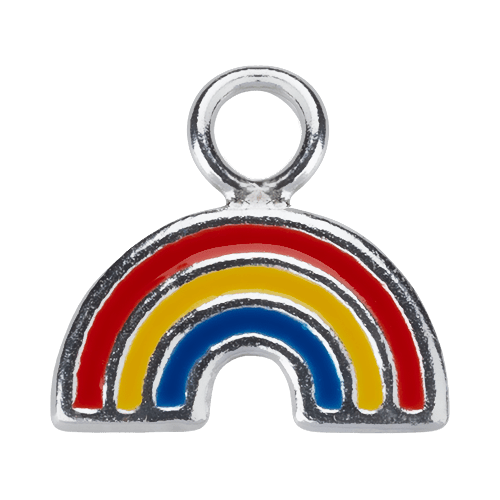 _C-SILVER-RAINBOW-CHARM Charm Silver Rainbow Charm HBD Silver Rainbow Charm