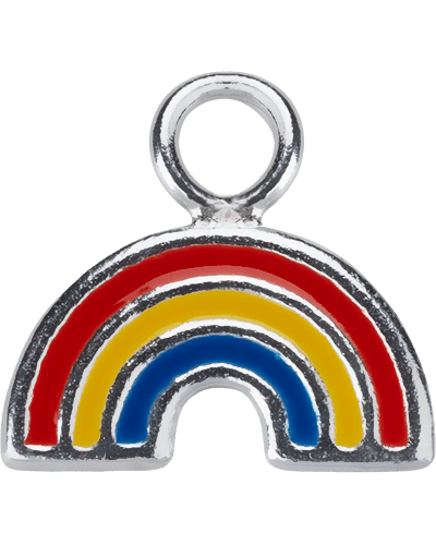 Kids Rainbow | Silver Add-On Charm - HBD