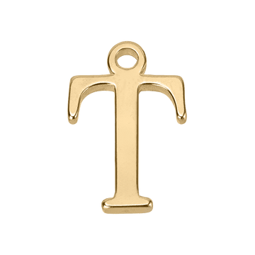 T Initial Charm - gold
