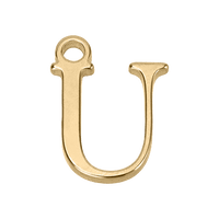 قلادة ذهبية على شكل حرف U