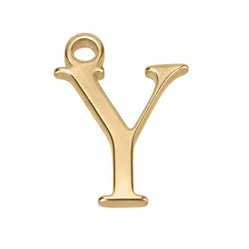 Charm Y Gold Letter Charm HBD Y Gold Letter Charm