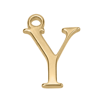 Y Initial Charm - gold