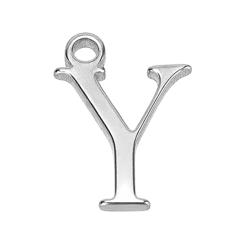 HeyBigDay Charm Y Silver Letter Charm