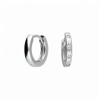Mini Cubic Zirconia Star Huggie Earrings