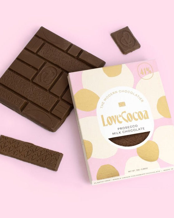 Extra Prosecco & Popping Candy Milk Chocolate Bar HBD Prosecco & Popping Candy Milk Chocolate Bar