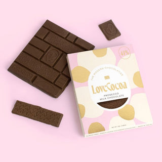 Prosecco & Popping Candy Milk Chocolate Bar - Extra - HBD