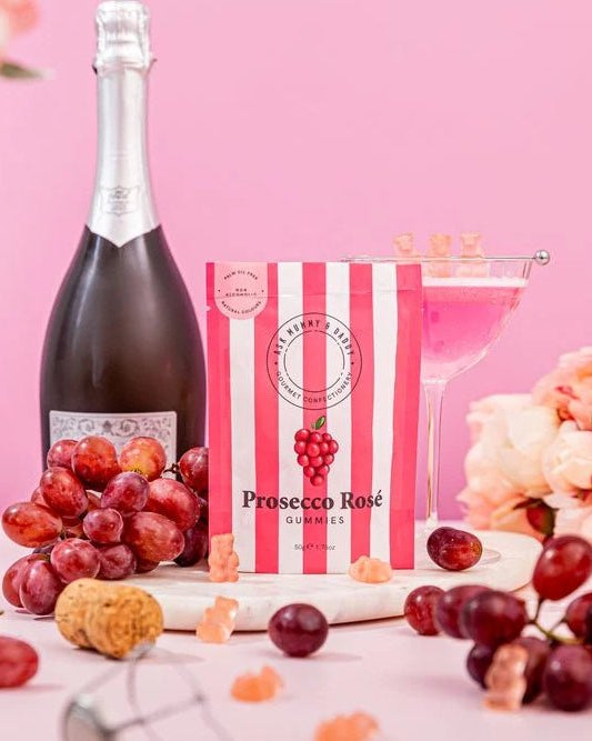 Extra Prosecco Rose Gummies HBD Prosecco Rose Gummies