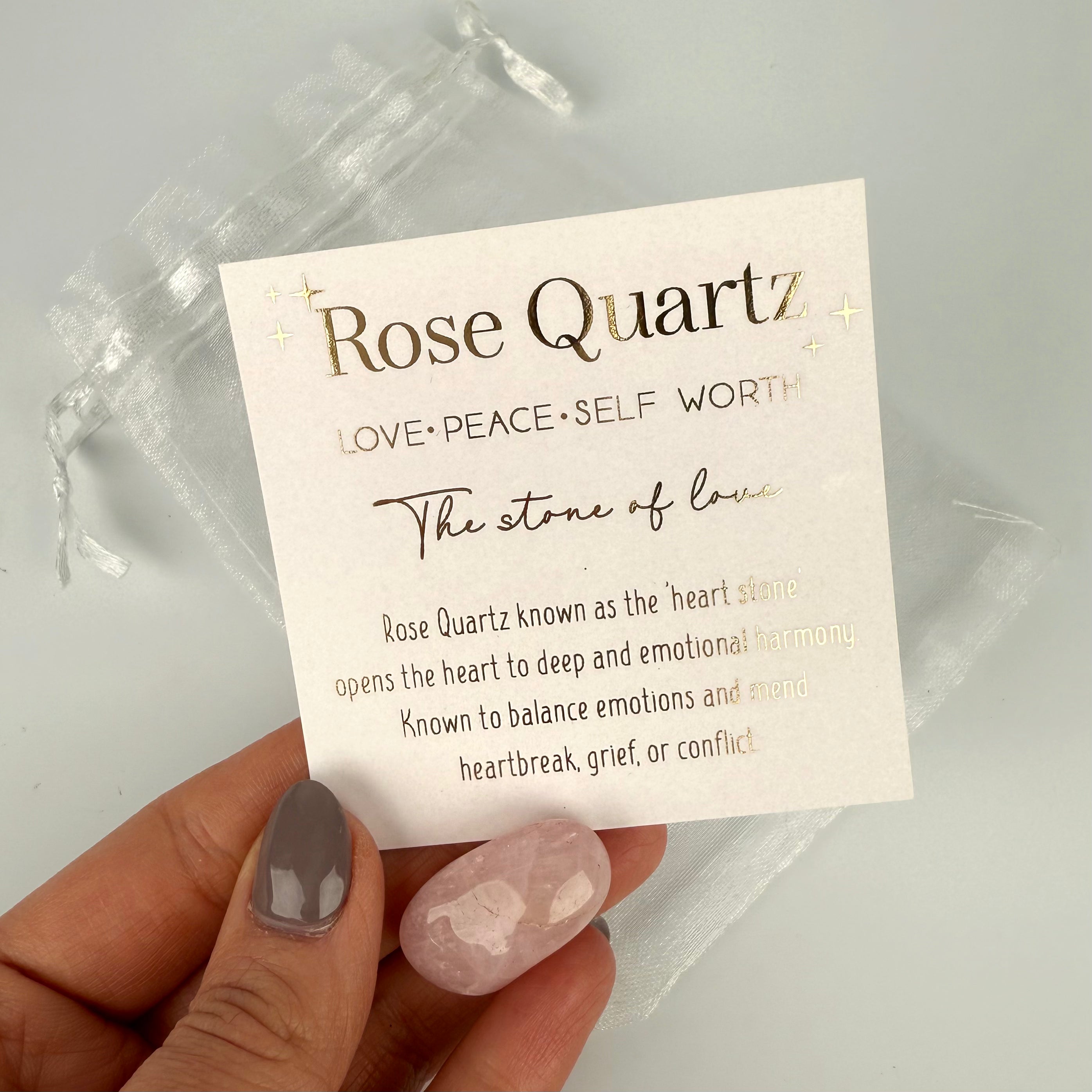 Cristal de cuarzo rosa