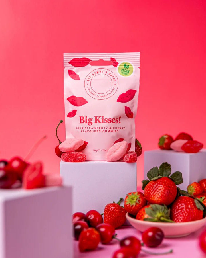 Extra Sour Strawberry & Cherry-Flavored Gummies HBD Sour Strawberry & Cherry-Flavored Gummies