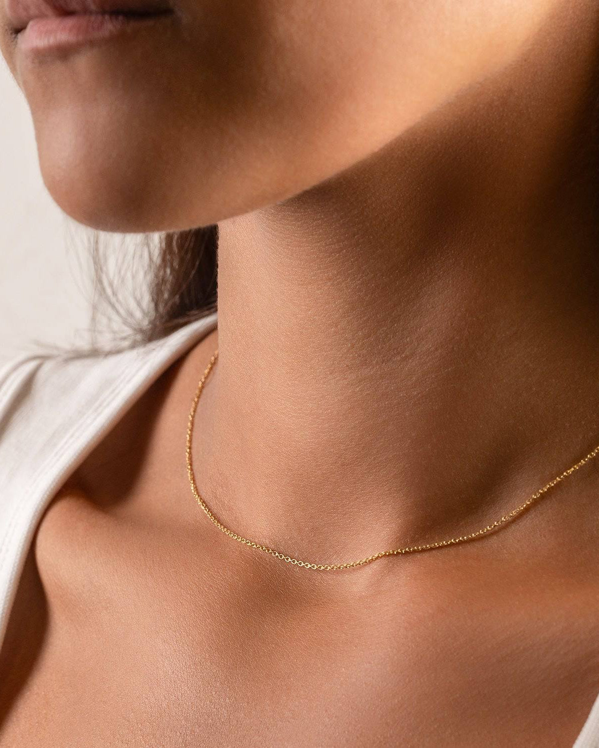 Necklace Anchor Chain HBD Anchor Chain Necklace in 18ct Gold or Sterling Silver – 14" to 20" Sizes