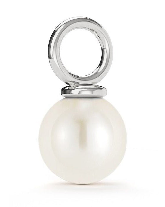 Necklace Custom Name Necklace & Freshwater Pearl Charm HBD Elegant Pearl Pendant Necklace – Single Pearl on Gold or Silver Chain