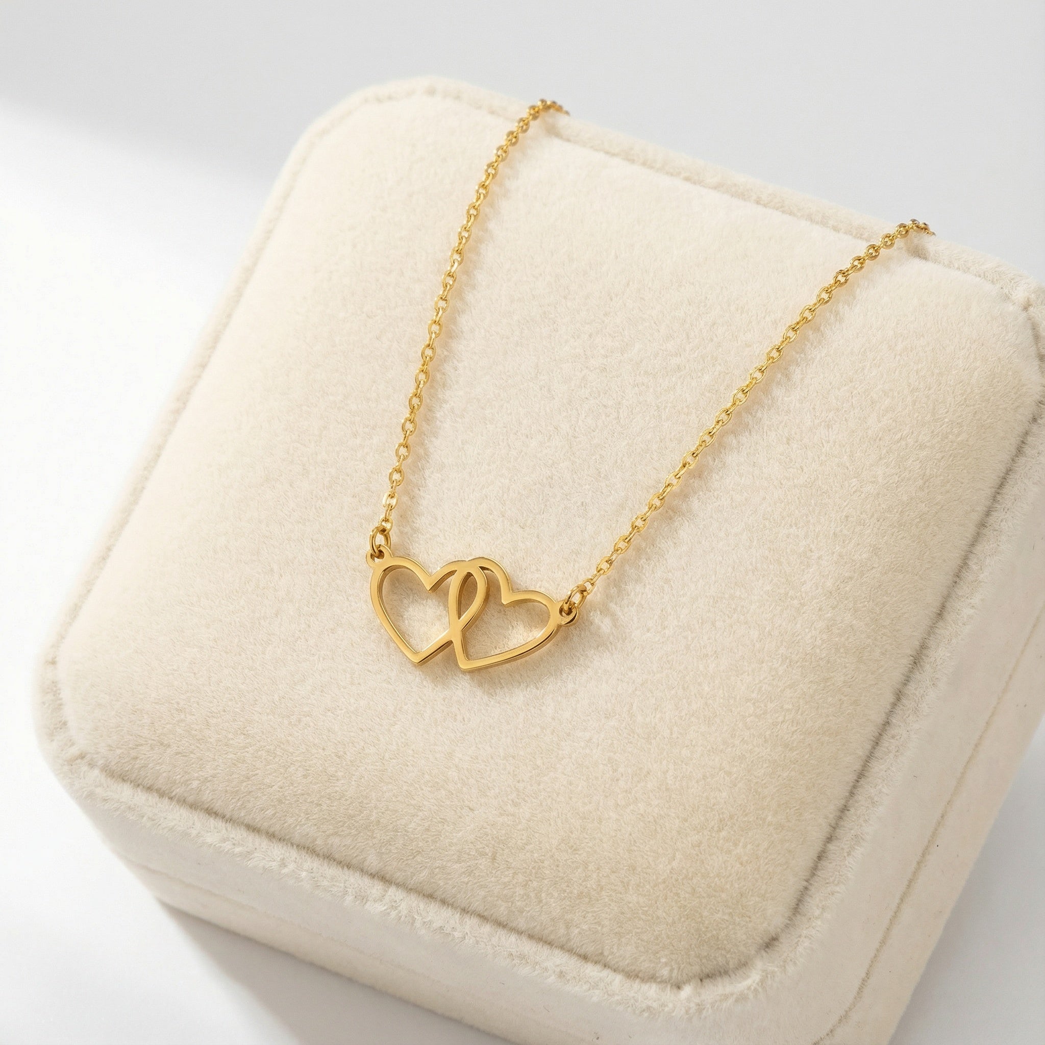 Necklace Infinity Heart Pendant Necklace HBD Infinity Heart Pendant Necklace in 18ct Gold, 24ct Gold Vermeil or Silver