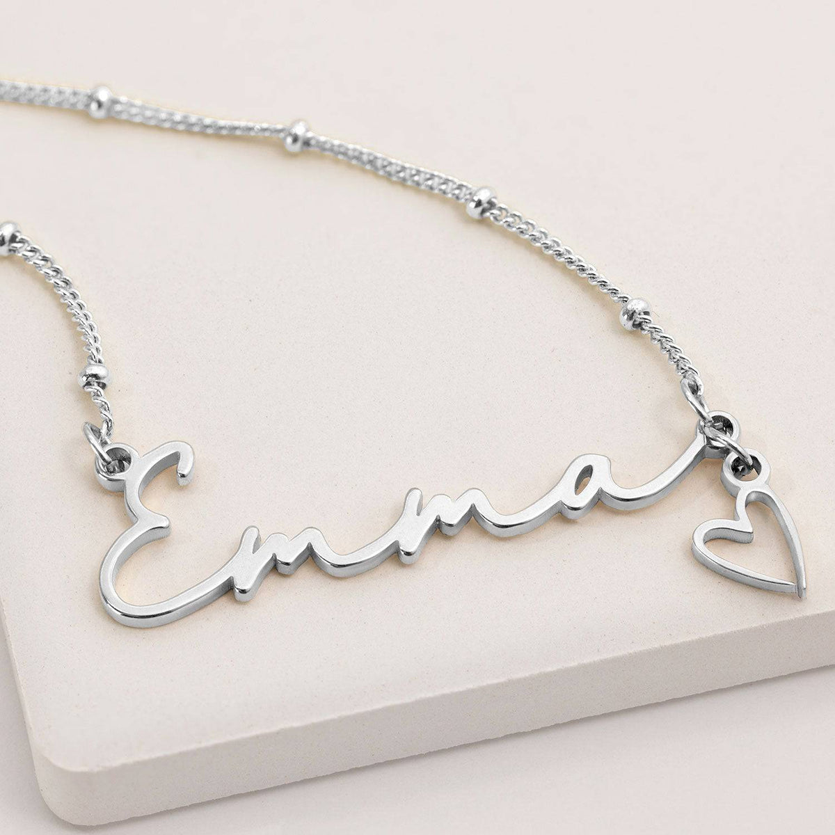 Layered Name Necklace Set – Personalised Double Necklace – Custom Name Jewellery
