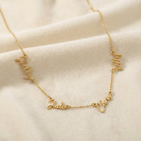 Personalised Four Name Necklace