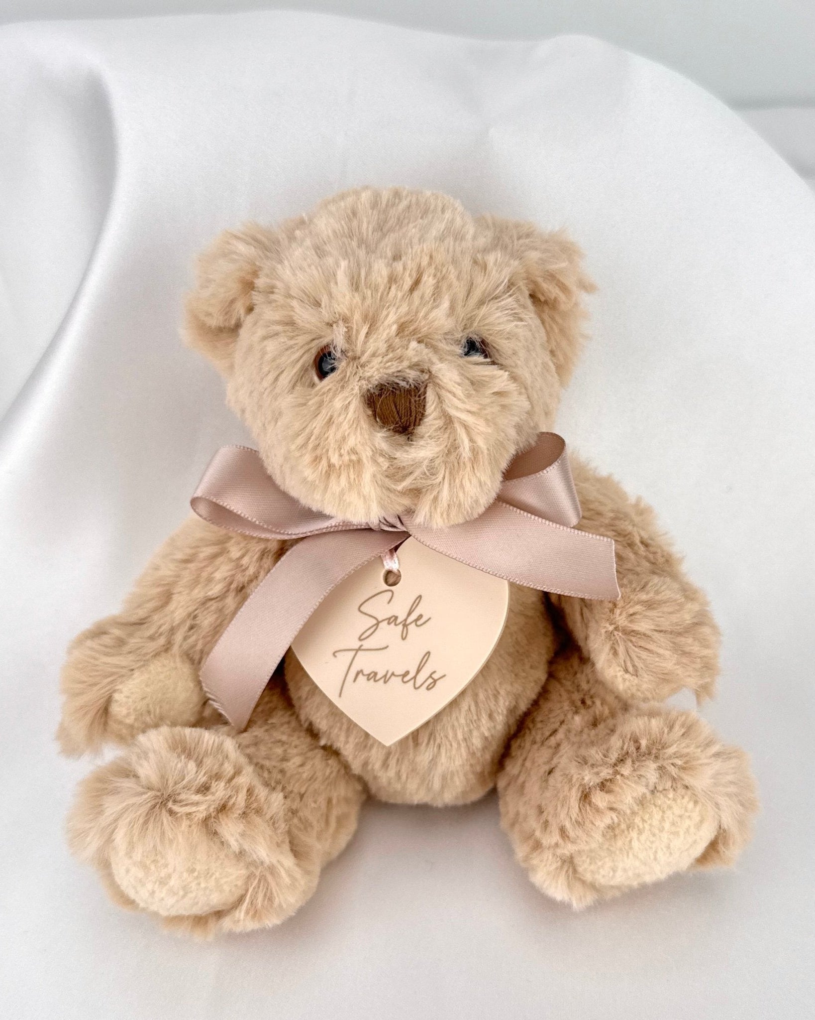 Necklace St Christopher Safe Travels HBD Saint Christopher Safe Travels Set with Necklace Gift Message & Teddy