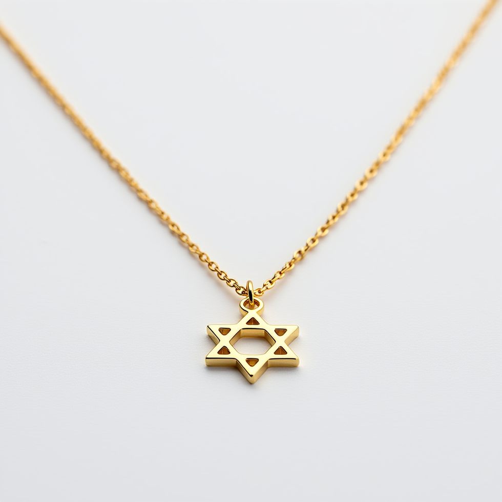 Star of David Necklace in 18ct Gold, Silver or Vermeil