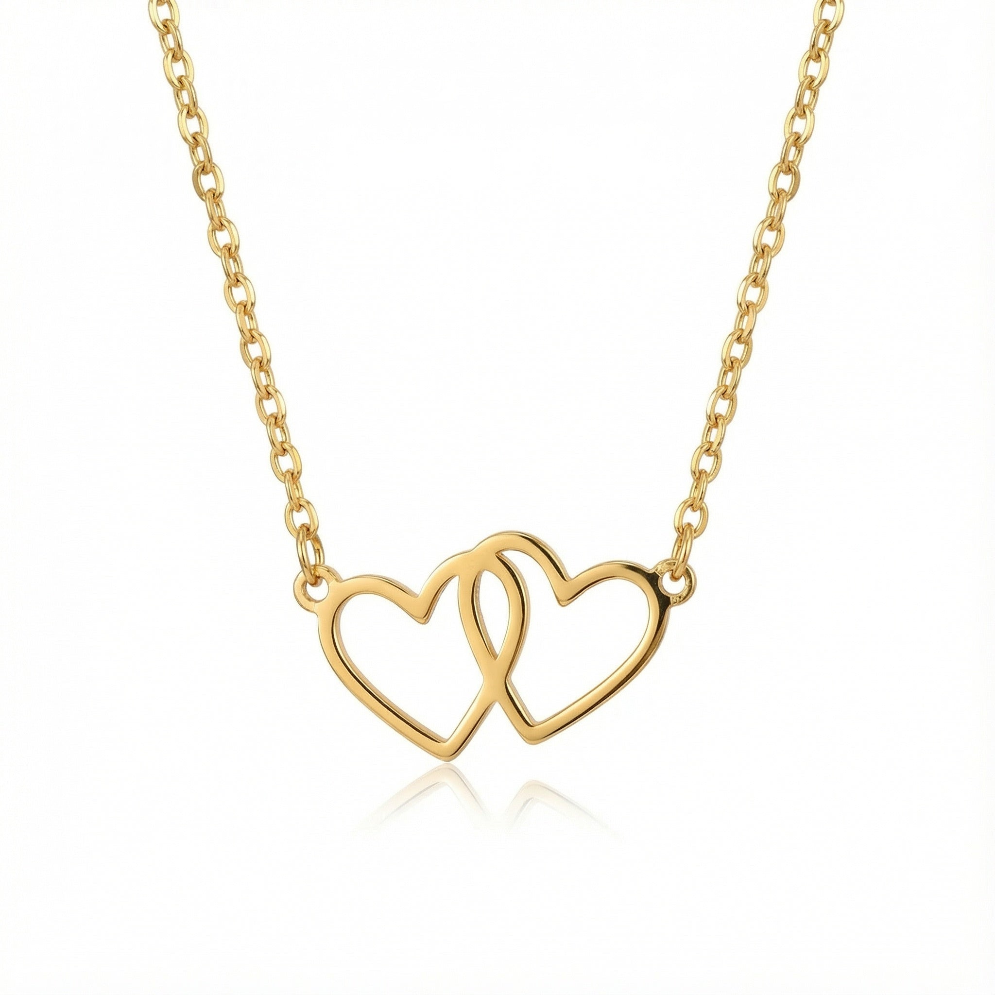 Vermeil / Style 1 / 18" Inches Necklace Infinity Heart Pendant Necklace HBD Infinity Heart Pendant Necklace in 18ct Gold, 24ct Gold Vermeil or Silver