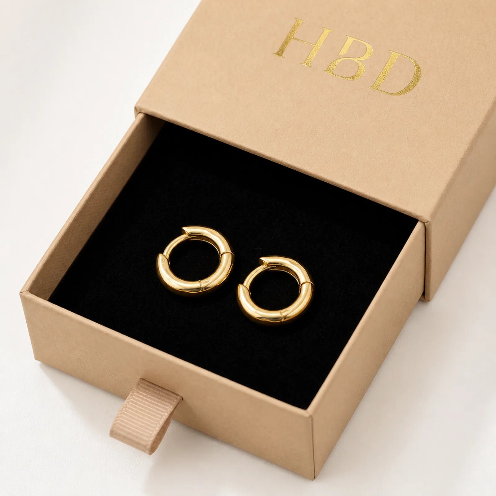 Hinged-Hoop with Soft Faceted Detail Earrings in 14ct Gold or Sterling Silver