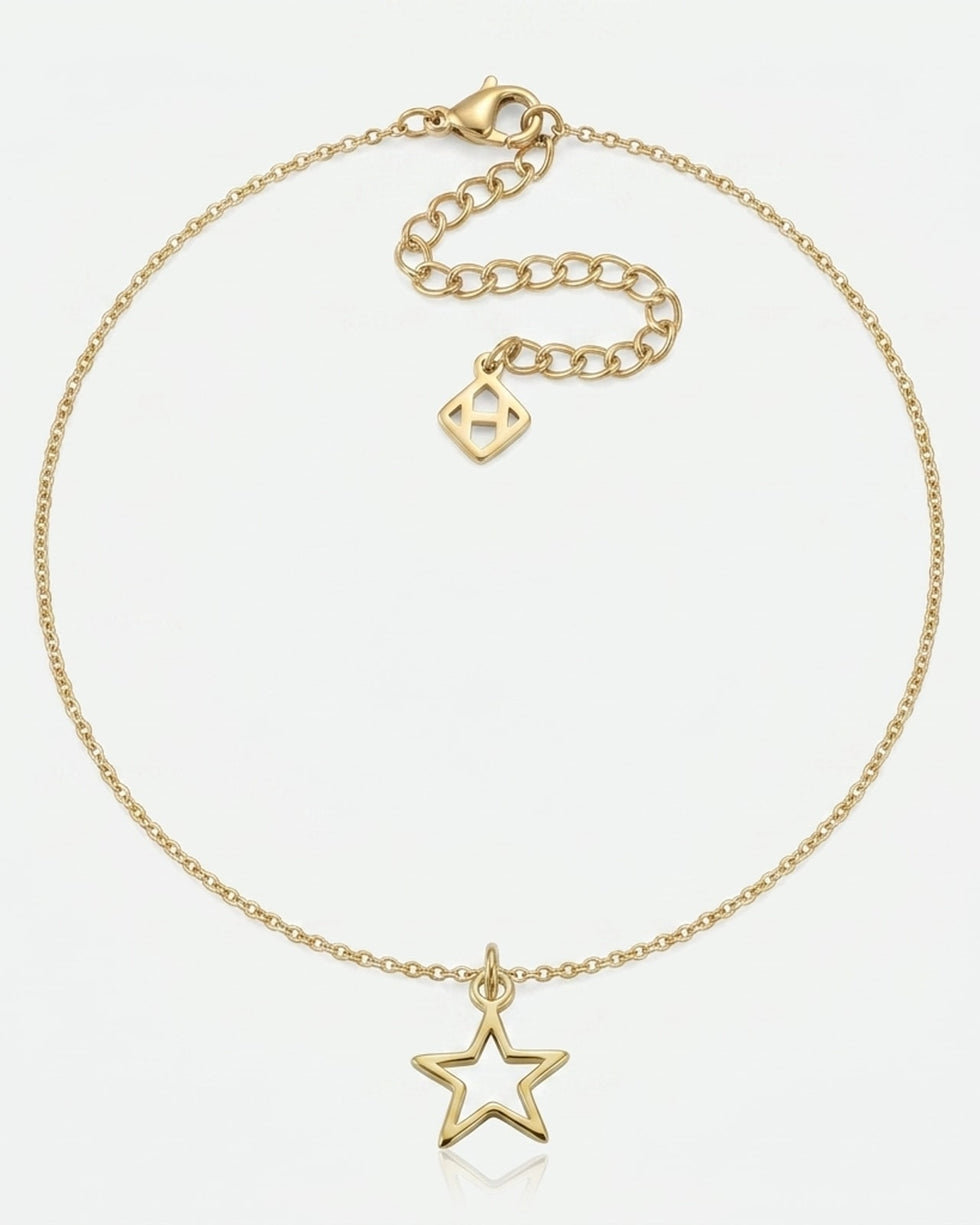 Hollow Star Charm Necklace & Bracelet
