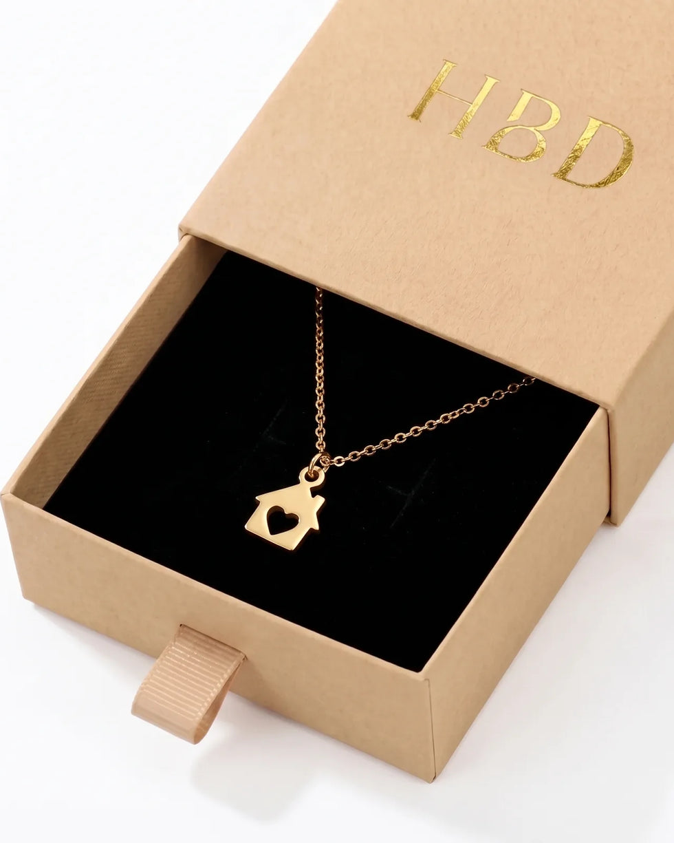 House & Heart Home Charm Necklace & Bracelet