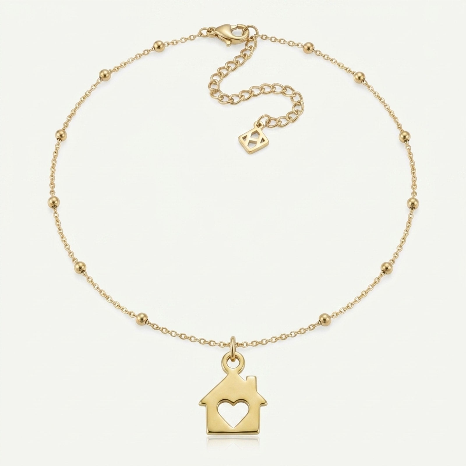 House & Heart Home Charm Necklace & Bracelet