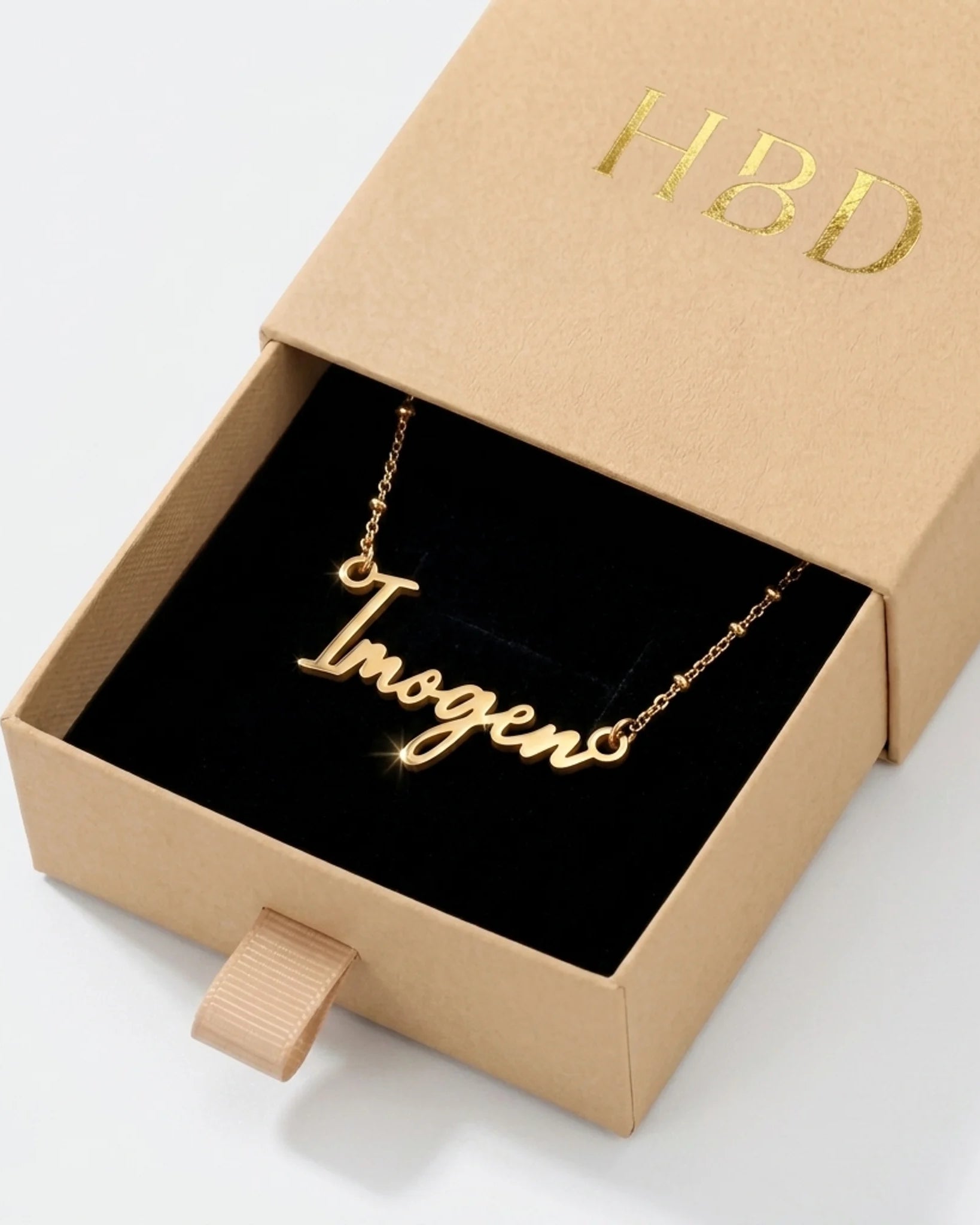 Imogen Name Necklace | 18ct Gold, Silver & Vermeil | Ready to Ship