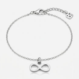 Infinity Charm Necklace & Bracelet