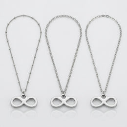 Infinity Charm Necklace & Bracelet
