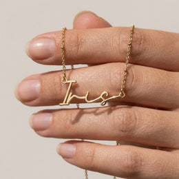 Iris Name Necklace | 18ct Gold, Silver & Vermeil | Ready to Ship
