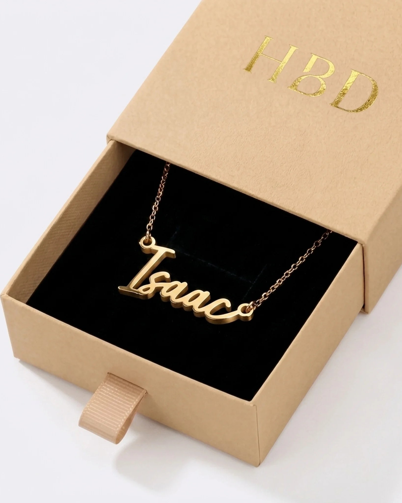 Isaac Name Necklace | 18ct Gold, Silver & Vermeil | Ready to Ship