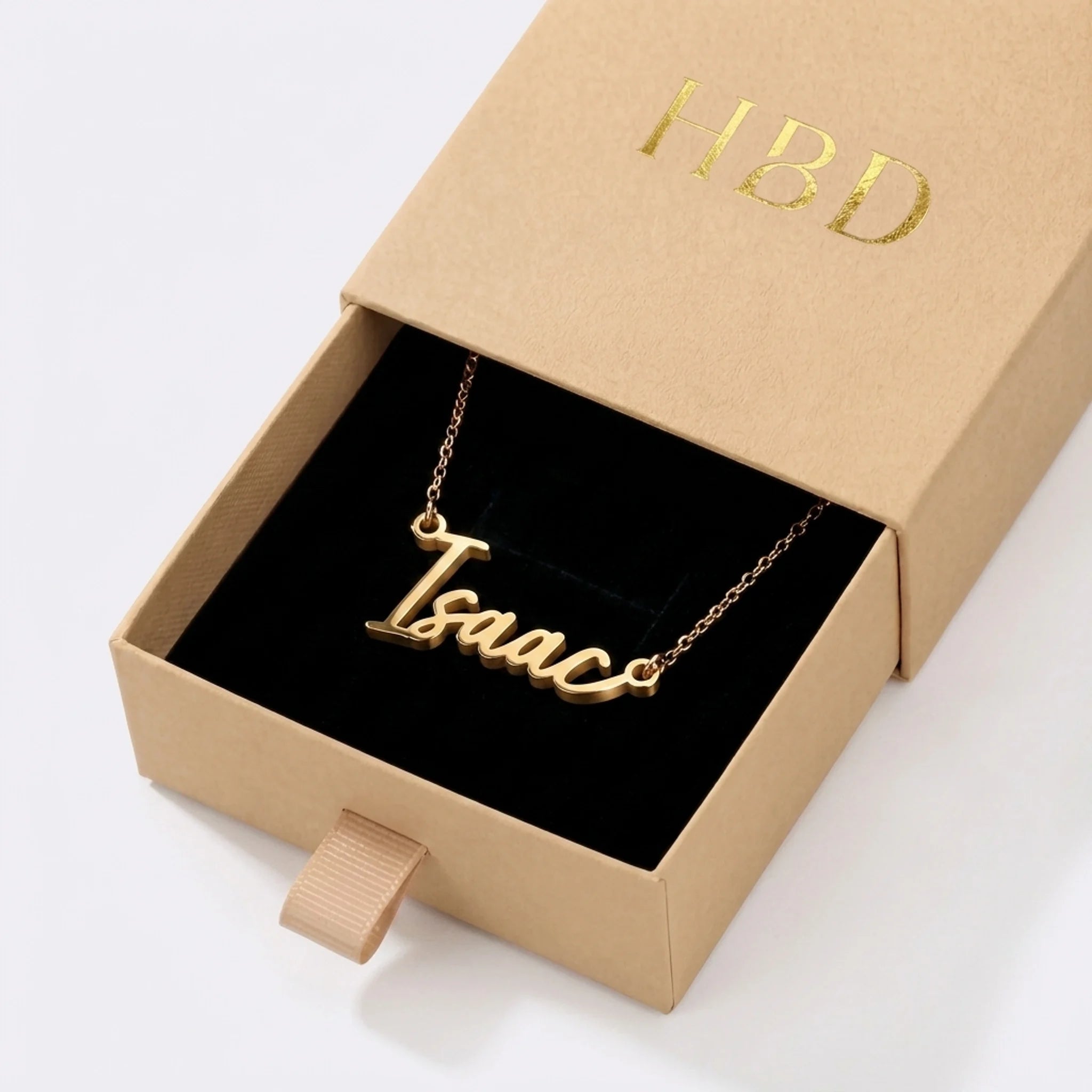 Isaac Name Necklace | 18ct Gold, Silver & Vermeil | Ready to Ship