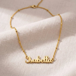 Isabella Name Necklace | 18ct Gold, Silver & Vermeil | Ready to Ship
