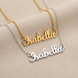 Isabella Name Necklace | 18ct Gold, Silver & Vermeil | Ready to Ship