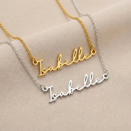 Isabelle Name Necklace | 18ct Gold, Silver & Vermeil | Ready to Ship