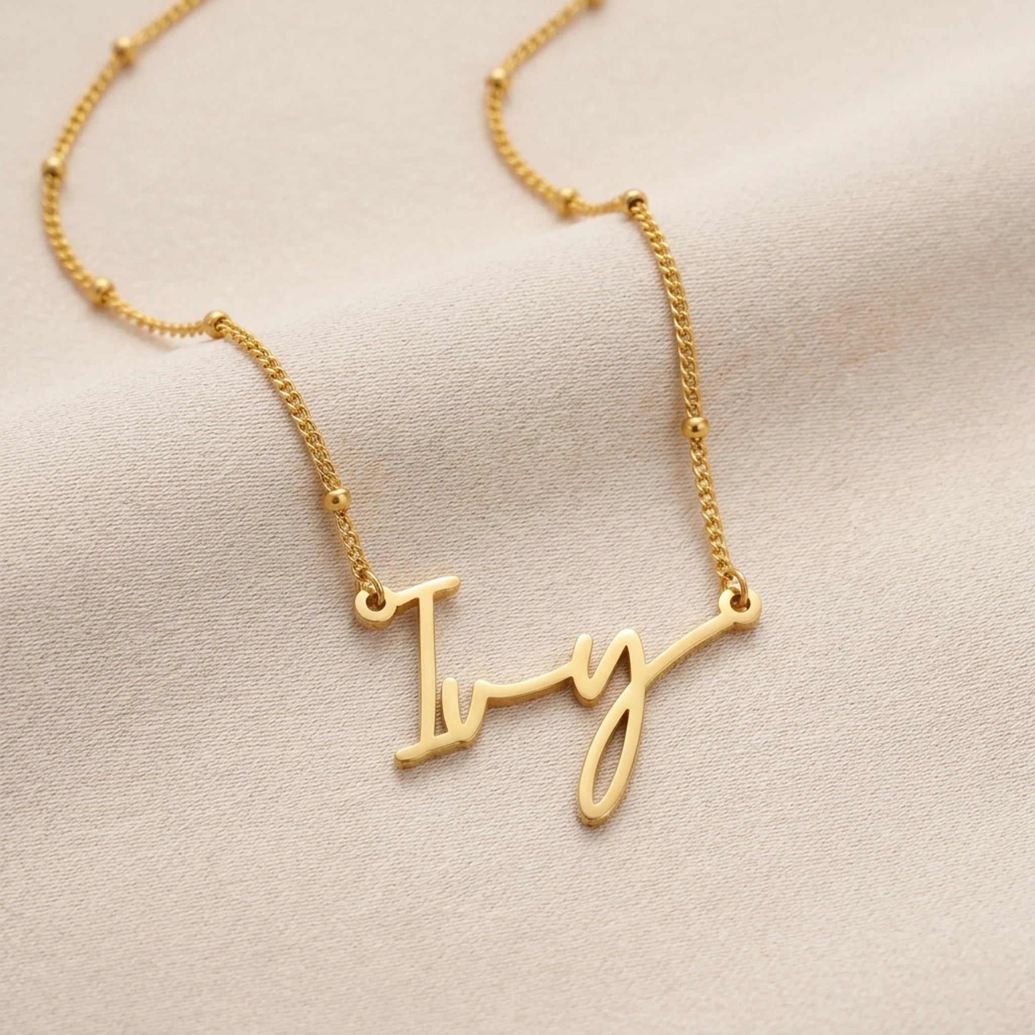 Ivy Name Necklace | 18ct Gold, Silver & Vermeil | Ready to Ship