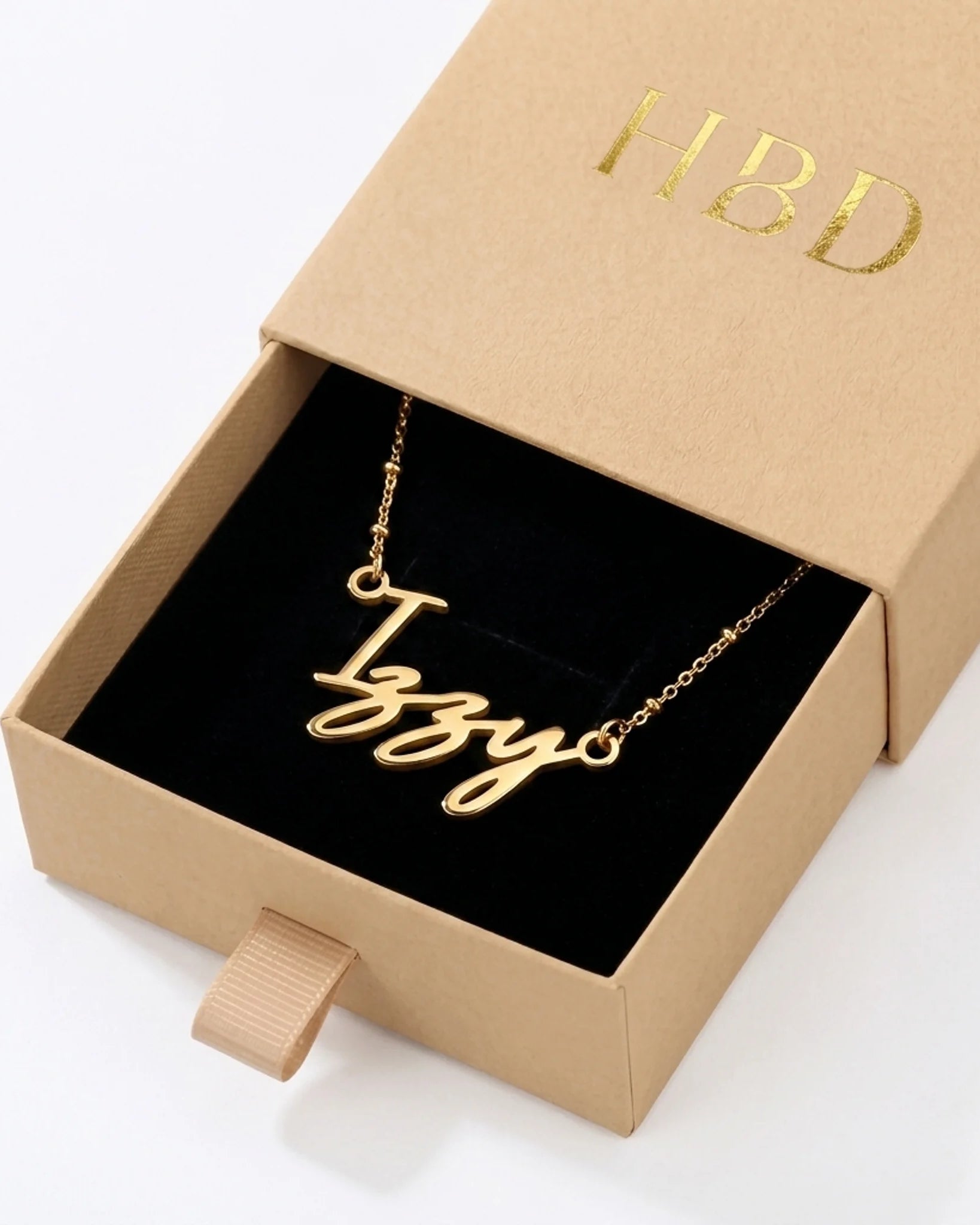 Izzy Name Necklace | 18ct Gold, Silver & Vermeil | Ready to Ship