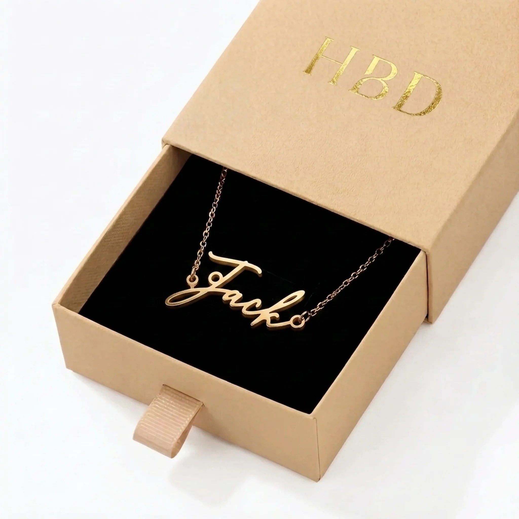 Jack Name Necklace | 18ct Gold, Silver & Vermeil | Ready to Ship