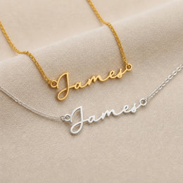 James Name Necklace | 18ct Gold, Silver & Vermeil | Ready to Ship