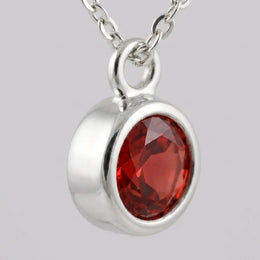 January Birthstone Bracelet | Garnet, Gold & Silver