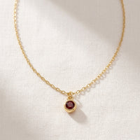 January Birthstone Necklace