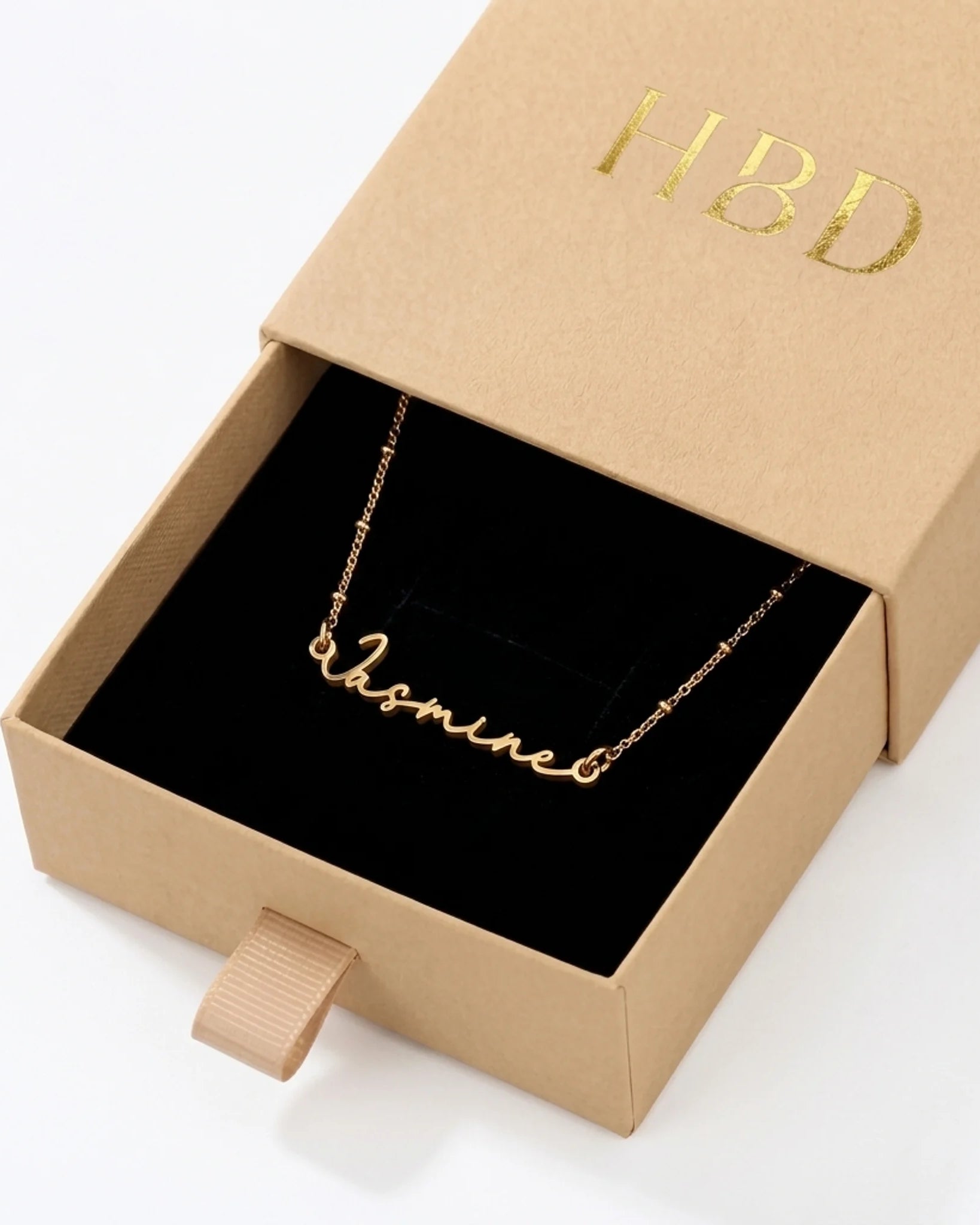 Jasmine Name Necklace | 18ct Gold, Silver & Vermeil | Ready to Ship