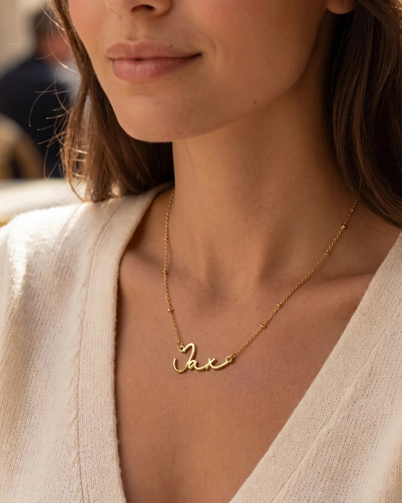 Jax Name Necklace | 18ct Gold, Silver & Vermeil | Ready to Ship
