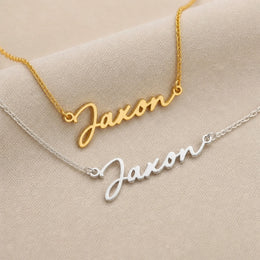 Jaxon Name Necklace | 18ct Gold, Silver & Vermeil | Ready to Ship