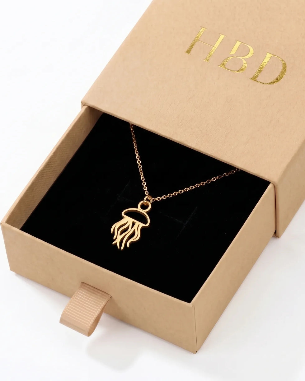 Jellyfish Charm Necklace & Bracelet