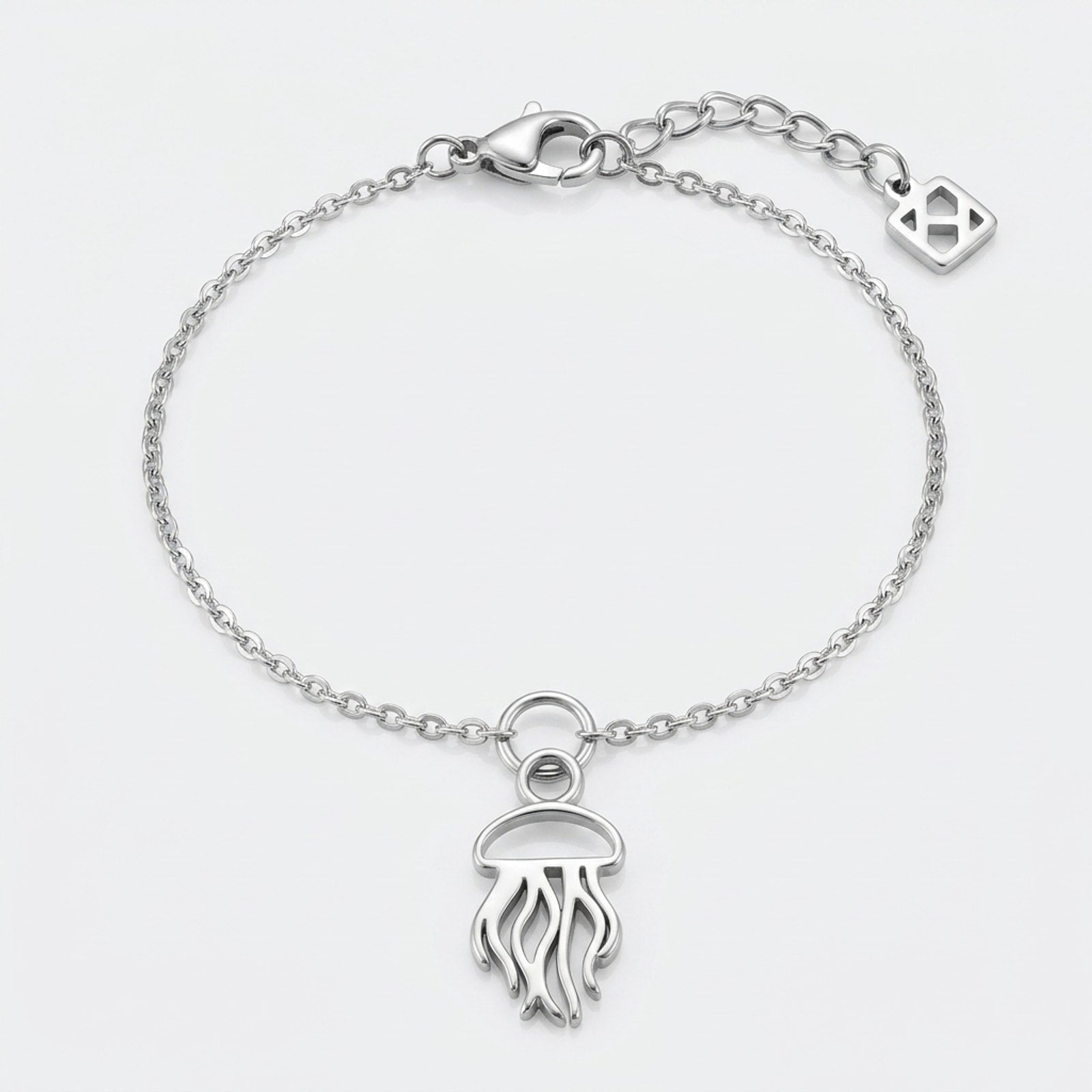 Halskette und Armband mit Quallenanhänger