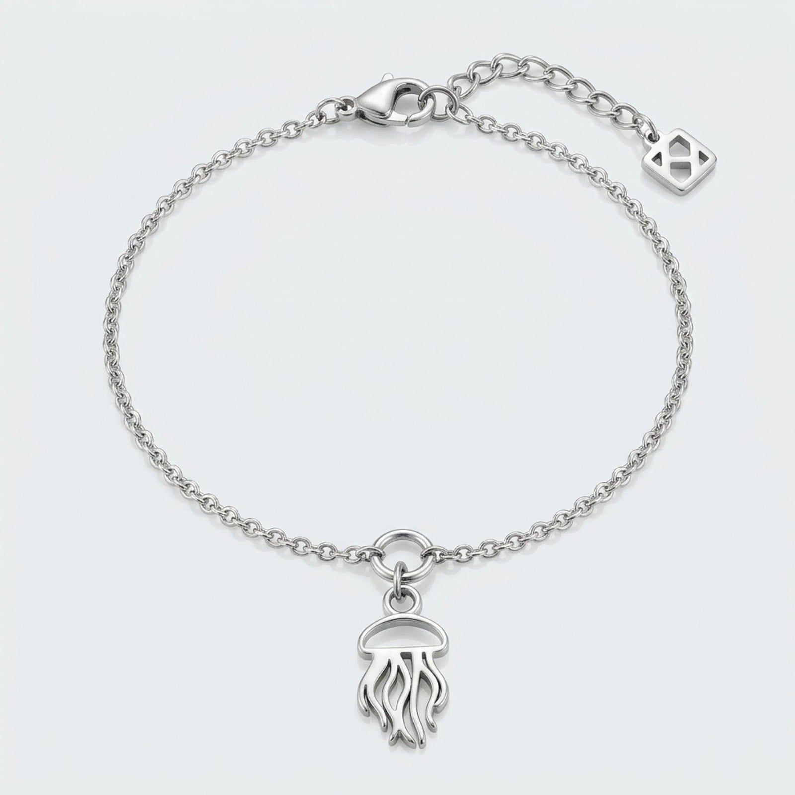 Halskette und Armband mit Quallenanhänger